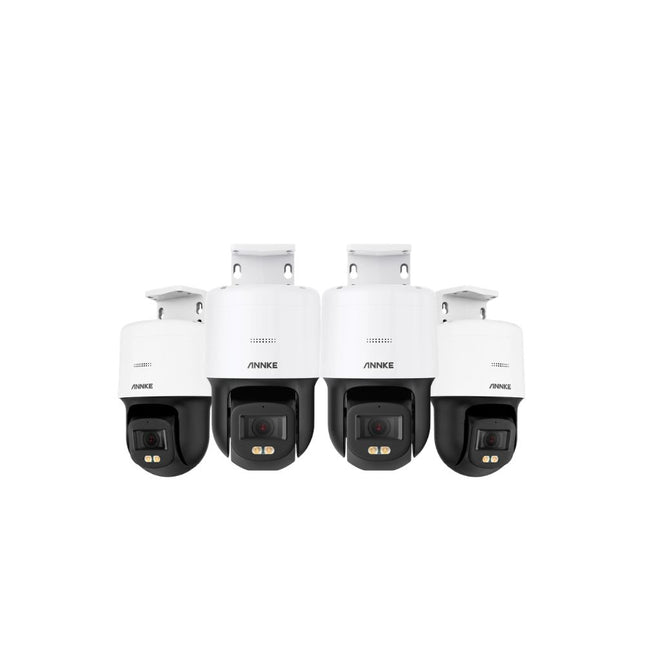 Annke 4x NCPT500 5MP PTZ Cameras, 25x Optical Zoom, Color Night Vision, AI Detection, IP66