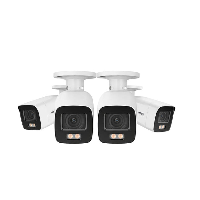 Annke 4x NC800 8MP (4K) Bullet Cameras, AI Detection, Built-in Mic, IR Night Vision, IP67