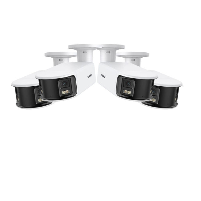Annke 4x NCD800 8MP (4K) Bullet Cameras, Color Night Vision, F1.0 Lens, AI Detection, Built-in Mic, IP67
