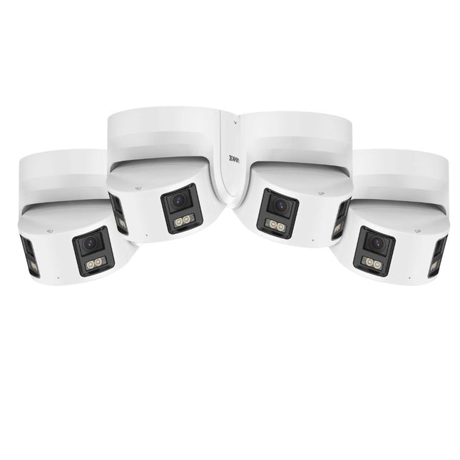 Annke 4x NCD800 8MP (4K) Turret Cameras, Color Night Vision, F1.0 Lens, AI Detection, Built-in Mic, IP67