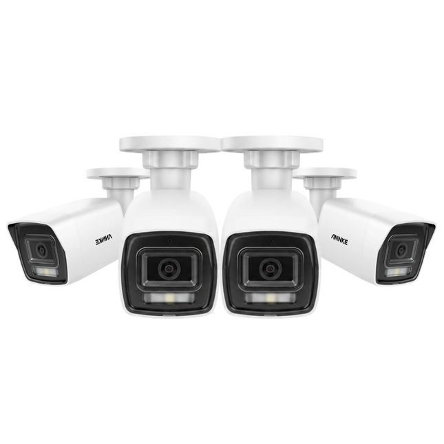 Annke 4x C800 8MP (4K) Bullet Cameras, Smart Dual Light, AI Detection, Built-in Mic, H.265+, IP67