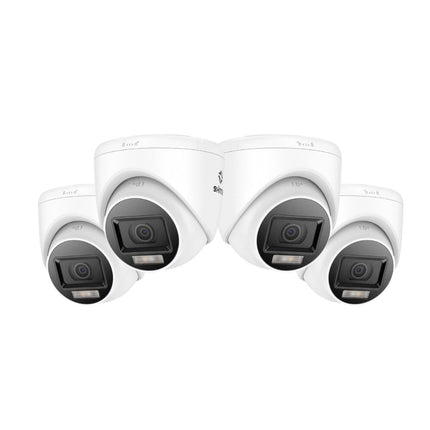 Annke 4x ADL800 8MP (4K) Analog Turret Cameras, Dual Light Color Night Vision, 2.8mm, IP67