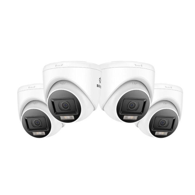 Annke 4x ADL800 8MP (4K) Analog Turret Cameras, Dual Light Color Night Vision, 2.8mm, IP67