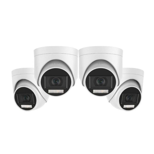 Annke 4x ADL200 2MP Analog Turret Cameras, Dual Light Color Night Vision, Built-in Mic, 3.6mm, IP67