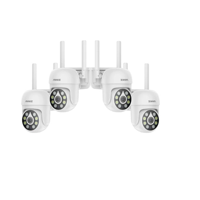 ANNKE 4-Camera 5MP Wireless Security Camera Kit, Two-Way Audio, Color Night Vision, Motion Detection, Waterproof