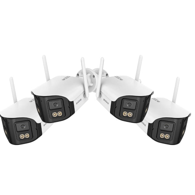 ANNKE 4-Camera 4MP Wireless Security Camera Kit, Smart Light, Motion Detection, Alexa Compatible, Waterproof