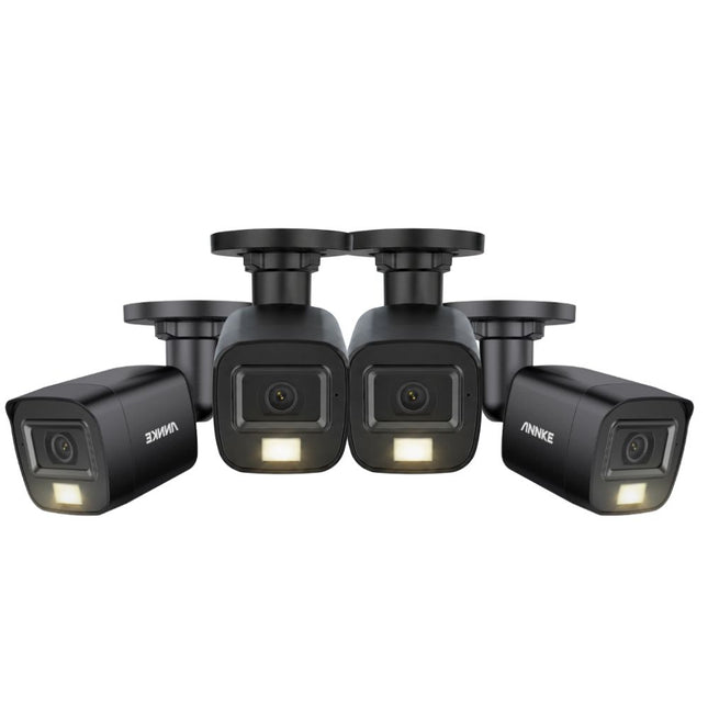 ANNKE 4-Camera 3K HD Bullet Security Camera System with Built-in Microphone, Smart Dual-Light & IP67 Weatherproof Protection