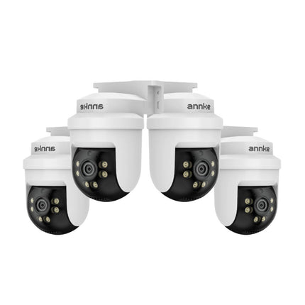 ANNKE 4-Camera 5MP HD Dome Security Camera System, Built-in Microphone, 30m Night Vision, IP65 Weatherproof