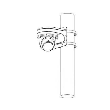 VIP Vision Professional AI Series 8.0MP Fixed AI Turret IP Camera Black with Active Deterrence & Microphone (2.8mm) - VSIPP-8DIRG-I3-B