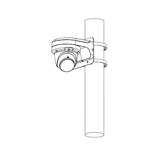 VIP Vision Professional AI Series 8.0MP Fixed AI Turret IP Camera Black with Active Deterrence & Microphone (2.8mm) - VSIPP-8DIRG-I3-B
