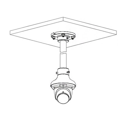 VIP Vision Professional AI Series 8.0MP Fixed AI Turret IP Camera Black with Active Deterrence & Microphone (2.8mm) - VSIPP-8DIRG-I3-B