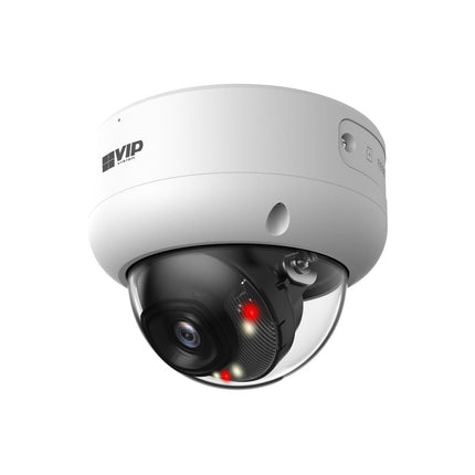 VIP Vision Professional AI Series 8.0MP Fixed Vandal Dome IP Camera with Active Deterrence & Microphone (2.8mm) - VSIPP-8DIRD-I3