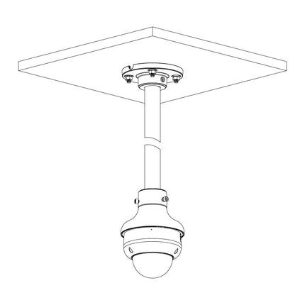 VIP Vision Professional AI Series 6.0MP Motorised Vandal Dome IP Camera with Active Deterrence (2.7–13.5mm) – VSIPP-6DIRMD-I3