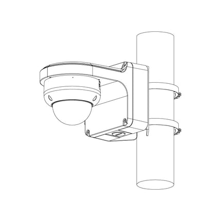 VIP Vision Professional AI Series 6.0MP Motorised Vandal Dome IP Camera with Active Deterrence (2.7–13.5mm) – VSIPP-6DIRMD-I3