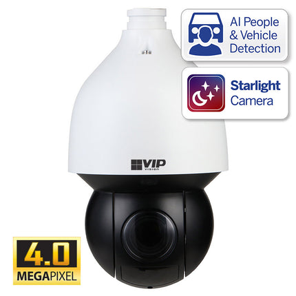 VIP Vision Professional AI Series 4.0MP 32x Optical Zoom PTZ Dome IP Camera (4.8–154mm) – VSIPPTZ-4IRP-I2