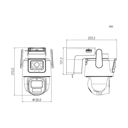 Specialist AI Series 3.0MP Solar 4G Multi-Vision PTZ Camera with Hybrid Zoom - VSIPSLR-3P3F
