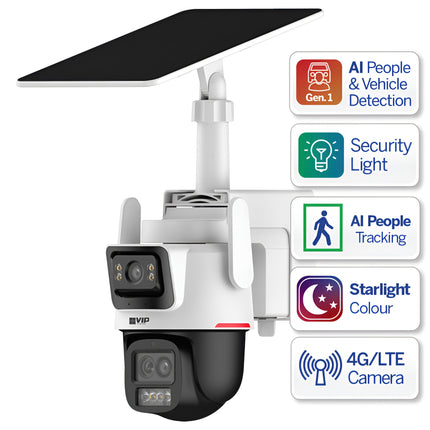 Specialist AI Series 3.0MP Solar 4G Multi-Vision PTZ Camera with Hybrid Zoom - VSIPSLR-3P3F