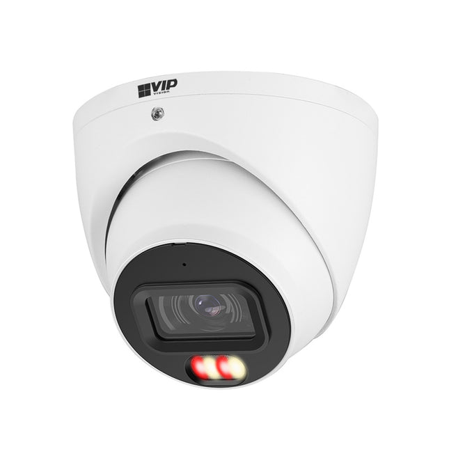 VIP Vision Professional AI Series 8.0MP Fixed AI Turret IP Camera with Active Deterrence & Microphone (2.8mm) - VSIPP-8DIRG-I3