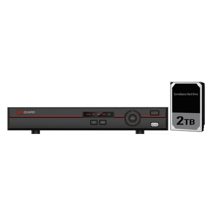 DigiGuard D-XVR2108H-2TB 8CH XVR DVR with 2TB Installed