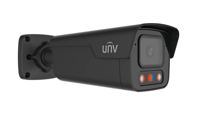 Uniview Security Camera: 6MP Bullet Black, 2.8mm Fixed, Smart IR, IP67 - IPC2B16SS-ADF28KMC-I1-BK