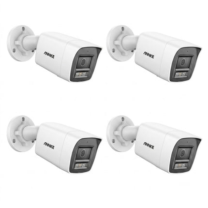 ANNKE 4-Camera 12MP PoE Bullet Security Camera System, Smart Color Night Vision, Human & Vehicle Detection, IP67 Weatherproof