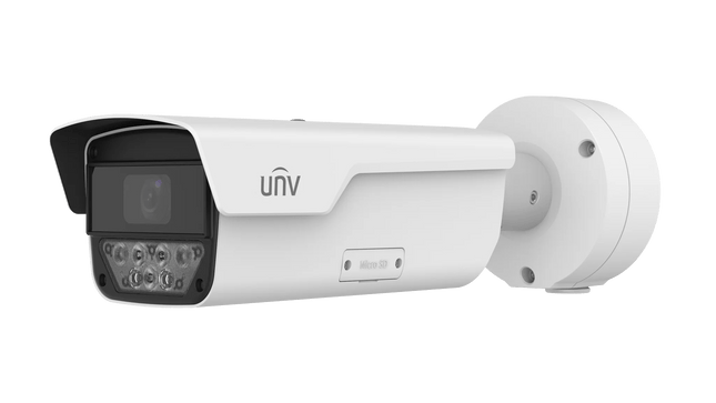 Uniview Security Camera: 4MP Bullet, 8–32 mm Motorized Lens, IR & LPR, IP67/IK10 - PKC2641-Z80-IR-P