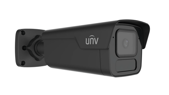 Uniview Security Camera: 6MP Bullet Black, 2.8mm Fixed, IR80m, IP67 - IPC2B16SS-ADF28K-I1-BK