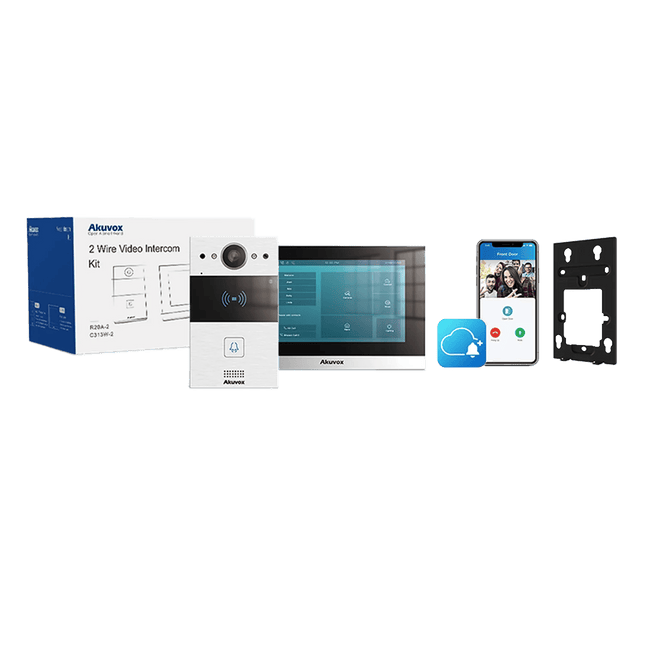Akuvox R20A-2/C313W-2 2-Wire Intercom Kit