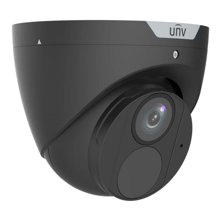 Uniview Security Camera: 8MP Turret Black, 2.8mm, Smart IR30m, Built-in Mic, IP67 - IPC3618LE-ADF28KM-H-BK