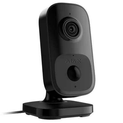 Ajax IndoorCam Wi-Fi security camera with a PIR motion sensor and built-in AI - White/Black