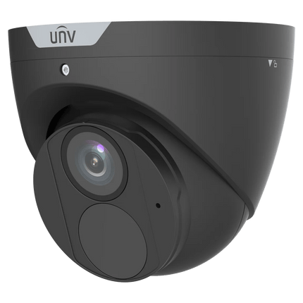 Uniview Security Camera: 8MP Turret Black, 2.8mm, Smart IR30m, Built-in Mic, IP67 - IPC3618LE-ADF28KM-H-BK