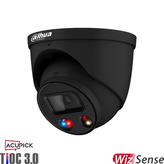 Dahua DH-IPC-HDW3649H-AS-PV-ANZ-S2-BLK 6MP TiOC AcuPick Turret Fixed Camera Black