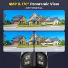 ANNKE 4-Camera 4MP Wireless Security Camera Kit, Smart Light, Motion Detection, Alexa Compatible, Waterproof