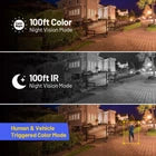 ANNKE 16CH NVR 16-Camera 12MP PoE Turret Security System, Human & Vehicle Detection, Smart Dual-Light, Audio Recording, IP67