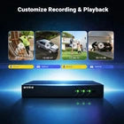 ANNKE 3K AI Security Camera System with 8 Bullet Cameras, Two-Way Audio, Human & Vehicle Detection, Color Night Vision DVR Kit