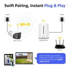 ANNKE 4CH NVR 4-Camera 4MP Wireless Security System, Motion Detection, Alexa Compatible, Waterproof