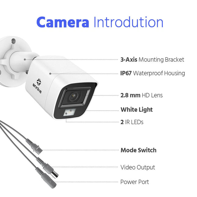 ANNKE 16CH DVR Security Camera System with 16× 4K Bullet Cameras, Human & Vehicle Detection, Smart Dual-Light Night Vision, Hybrid CCTV Surveillance