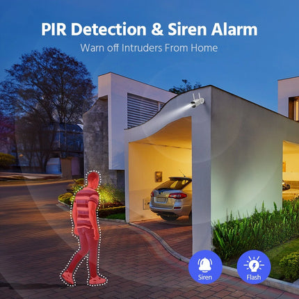 Annke SmartCam 4-Camera 4MP Wireless Solar Security Camera Kit, Two-Way Audio, Color Night Vision, Dual-Band WiFi 6, IP65