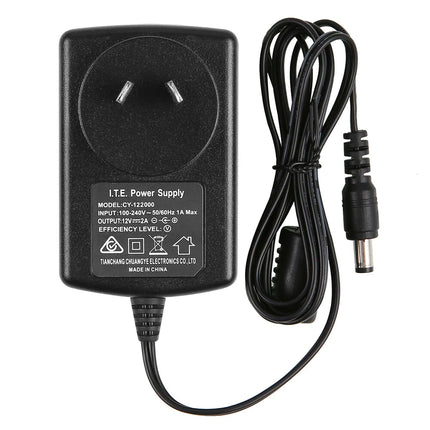 Annke 12V 2A DC Power Supply Adapter, AU Plug, 3ft Cable for CCTV Security Camera Systems
