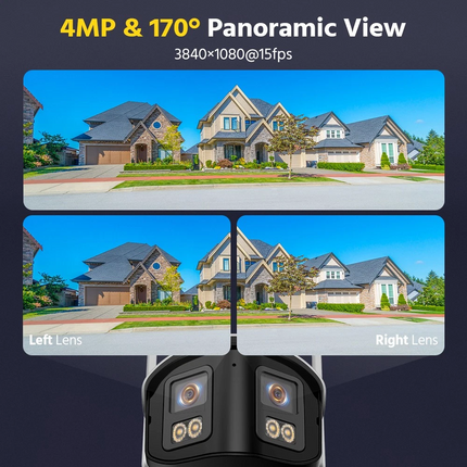 ANNKE 4x 4MP Wireless Dual Lens Security Cameras, Smart Light, Motion Detection, Alexa Compatible, IP66