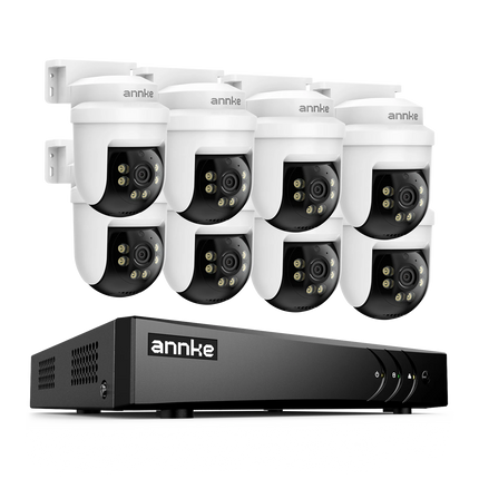 ANNKE 8-Channel 5MP Dome Security Camera System, BNC Wired CCTV, Night Vision, Indoor & Outdoor Surveillance