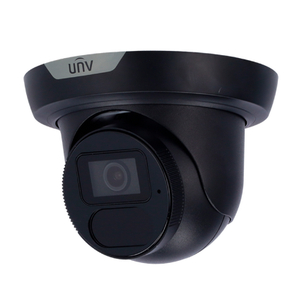 Uniview Security Camera: 8MP Turret, 2.8 mm Fixed, LightHunter IR 40m, IP67 - IPC3618SS-ADF28K-I1-BK