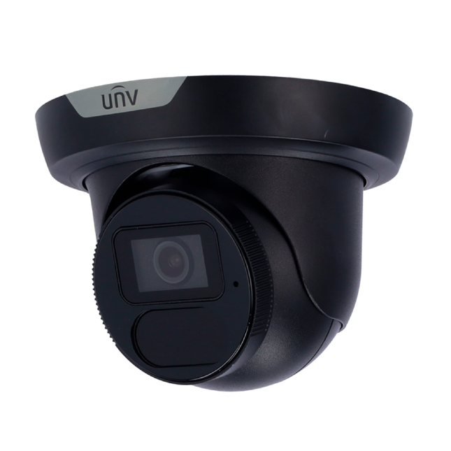 Uniview Security Camera: 8MP Turret, 2.8 mm Fixed, LightHunter IR 40m, IP67 - IPC3618SS-ADF28K-I1-BK
