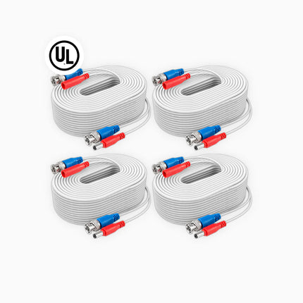 Annke XCL045-V4 UL Certified 2-in-1 BNC Video Power Cable, 30m / 100ft, Fire Resistant