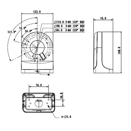 Right Angle Wall Mount Camera Bracket