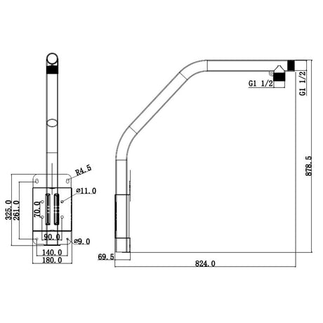 Parapet Mount PTZ Camera Bracket