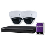 Dahua 4-Channel Security Kit: 8MP (Ultra HD) NVR, 2 x 8MP Fixed Dome, Lite + Starlight