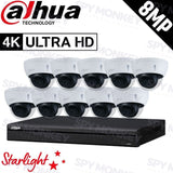 Dahua 16-Channel Security Kit: 8MP (Ultra HD) NVR, 10 x 8MP Fixed Dome, Lite + Starlight