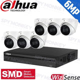 Dahua 8-Channel Security Kit: 8MP (Ultra HD) NVR, 6 x 6MP Fixed Turrets, WizSense + Starlight