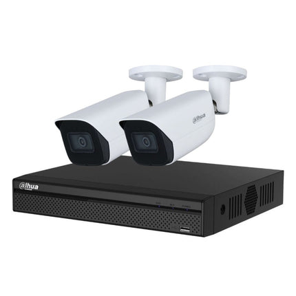 Dahua 3X66 Security System: 4CH 8MP Lite NVR, 2 x 6MP Bullet Camera, Starlight, SMD 4.0, AI SSA